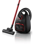 Putekļu sūcējs ar maisiņu Bosch Serie | 6 ProPower 850W BGL6POW2, melns/sarkans