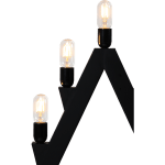 LED Dekoratīvais svečturis, Metāla, melns, E27 77CM STARTRADING