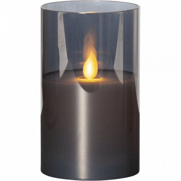LED Vaska svece Star Trading M-Twinkle, ar liesmas efektu, 12,5cm, IP20, 2xAA, ar taimeri