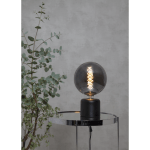 Galda lampa dekoratīva, ar slēdzi, melna, E27, IP20, Max 25W, GLANS