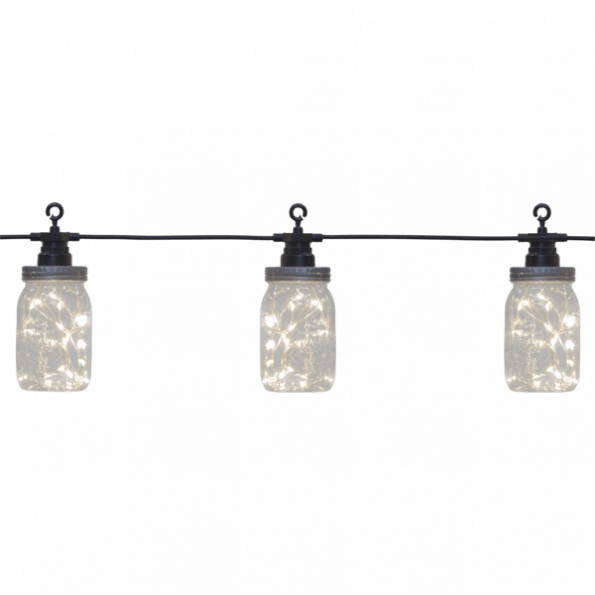 LED āra virtene ar nano stieplēm Star Trading Circus Bottle WW, 4,5m, 100LED, IP44
