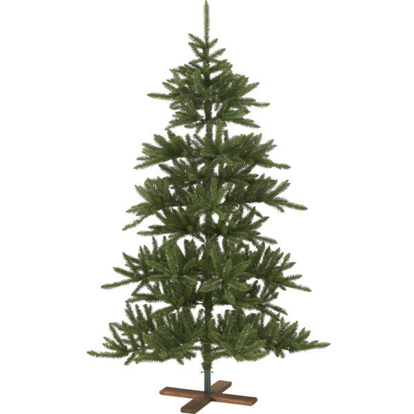 Mākslīgā egle Star Trading ARVIKA, 2,1m, dabīgi zaļa, ar koka kāju, iekštelpu