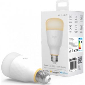 Viedā spuldze E27 Xiaomi Yeelight Smart 1S 800lm, 8.5W, 2700K, Baltā gaisma