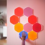 Viedo gaismas paneļu komplekts Nanoleaf Shapes Hexagons Smarter Kit (9 panels) 16M+ krāsas