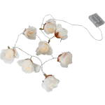 LED dekoratīvā virtene Rosa, 1,75m, 8LED, IP20, 3xAA, ar taimeri