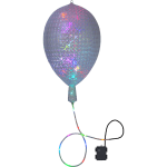 LED āra dekors ballītēm, Balloon RGB, krāsains, mirgojošs, 55cm, 30LED, IP44, 3xAA, ar taimeri
