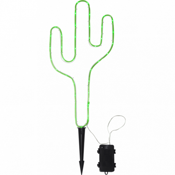 LED āra dekors Cactus, 54cm, 38LED, IP44, 3xC