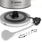 Elektriskā tējkanna Bosch DesignLine 1.7l, Ner. tērauda, 2400W, TWK4P440
