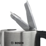 Elektriskā tējkanna Bosch Executive 1.7l, Ner. tērauda/silikona 2200W, TWK7S05