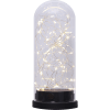 LED dekors Laterna Kupol, silti balta gaisma, 25cm, 50LED, IP20, 3xAAA, ar taimeri