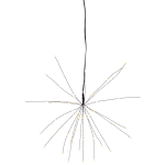 LED piekarams dekors Salūts Star Trading Firework WW, 26cm, 60LED, IP20, 3xAA, ar taimeri