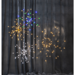 LED piekarams dekors Salūts Star Trading Firework WW, 26cm, 60LED, IP20, 3xAA, ar taimeri