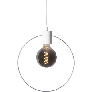 Griestu lampa E27 IP20, Max. 25w Riņķveida, balta/sudraba