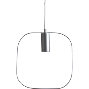 Griestu lampa E27 IP20, Max. 25w Kvadrātveida, sudraba