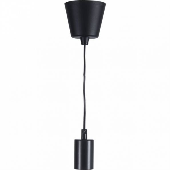 Griestu lampa E27 IP20, Max. 40w, 1,5m, melna, STIL