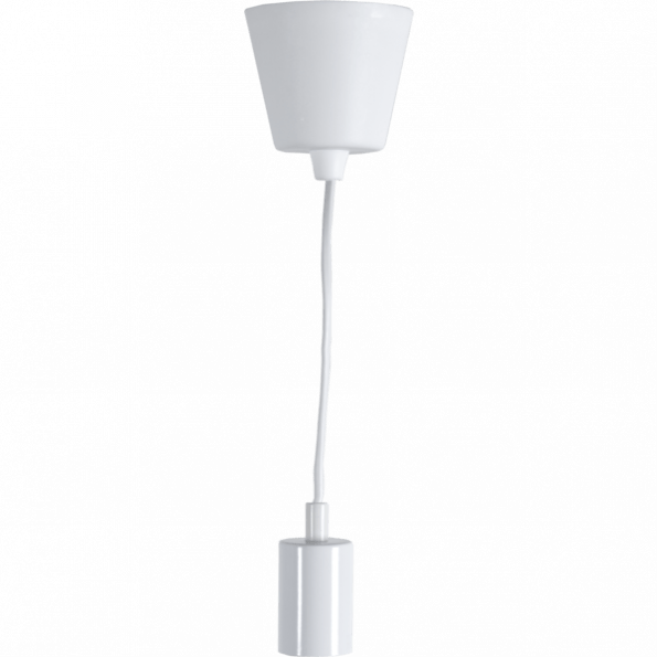 Griestu lampa E27 IP20, Max. 40w, 1,5m, balta, STIL