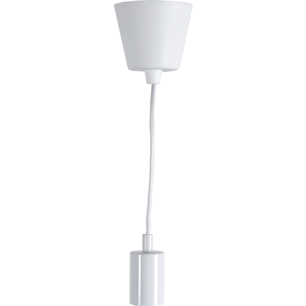 Griestu lampa E27 IP20, Max. 40w, 1,5m, balta, STIL