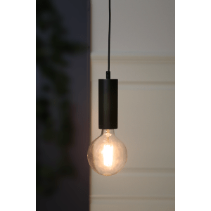Piekarams gaismeklis, ar slēdzi un dakšu, E27, IP20, Max. 25w, melns