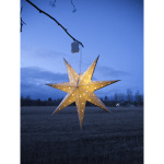 LED āra dekors Zvaigzne Alice, 60cm, 12LED, IP44, 3xAA, ar taimeri