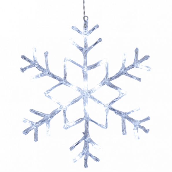 LED āra dekors Sniegpārsla Star Trading Antarctica, CW, 40cm, 24LED, 3,6W, IP44
