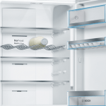 Ledusskapis ar saldētavu Bosch Serie | 8, 203x60cm, inox Ner. tērauda, KGF39PIDP