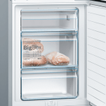 Ledusskapis ar saldētavu Bosch Serie | 4, 186x60cm, melns, KGV36VBEAS