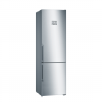 Ledusskapis ar saldētavu Bosch Serie | 6, 203x60cm, inox Ner. tērauda, KGN39AIDR