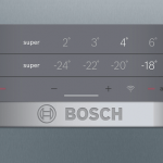 Ledusskapis ar saldētavu Bosch Serie | 4, 186x60cm, inox Ner. tērauda, KGN367IDQ
