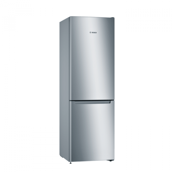 Ledusskapis ar saldētavu Bosch Serie | 2, 176x60cm, inox dizaina, KGN33NLEB