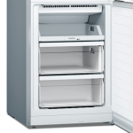 Ledusskapis ar saldētavu Bosch Serie | 2, 176x60cm, inox dizaina, KGN33NLEB