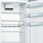 Ledusskapis ar saldētavu Bosch Serie | 4, 201x60cm, inox dizaina, KGV392LEA