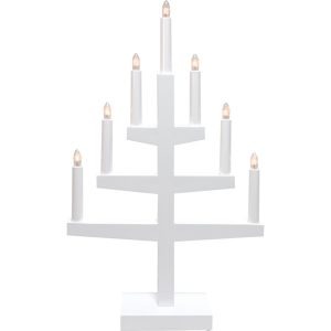 LED dekoratīvais svečturis Star Trading TRAPP 54cm, 7LED, IP20, balts