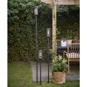 LED dārza gaismeklis ar saules bateriju Star Trading Folke 180cm, 10lm, IP44