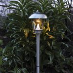 LED dārza gaismeklis ar saules baterijām Star Trading Napoli 66cm, 14lm, IP44