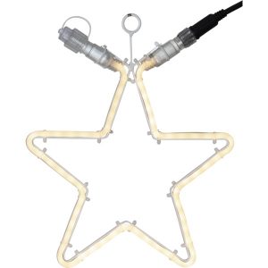 LED zvaigzne Neona papildus Star Trading System 24 28x32cm, 98LED, IP44, WW