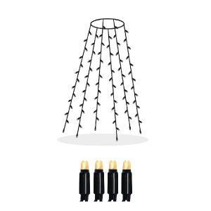 LED virtene eglītei papildus Star Trading System 24 6×1.8m, 84LED, IP44, WW