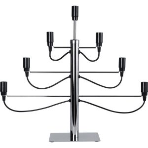 LED dekoratīvais svečturis Star Trading MILANO E14, 52.5cm, 7LED, IP20, hroma