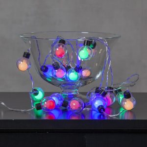 LED virtene krāsaina Star Trading DuoGlobe 2.85m, 20LED, IP20, 3xAA, ar taimeri