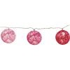 LED Virtene Diega bumbas Star Trading Jolly rozā, 1,35m, 10LED, IP20