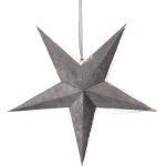 LED zvaigzne ar nano stiepli Star Trading Velvet, 60cm, 40LED, WW, IP20, 3xAA, ar taimeri