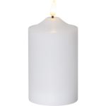 LED Vaska svece Star Trading Flamme, balta, 15cm, IP20, 2xAA, ar taimeri