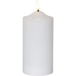 LED Vaska svece Star Trading Flamme, balta, 17cm, IP20, 2xAA, ar taimeri