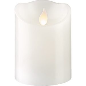 LED Vaska svece Star Trading M-Twinkle, balta, 10cm, IP20, 2xAA, ar taimeri
