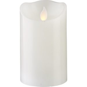 LED Vaska svece Star Trading M-twinkle, balta, 12,50cm, IP20, 2xAA, ar taimeri