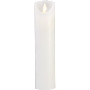 LED Vaska svece Star Trading M-twinkle, balta, 20cm, IP20, 2xAA, ar taimeri