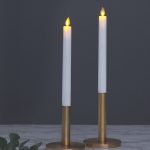 LED Vaska svece Star Trading M-Twinkle, 2gb, balta, 24cm, IP20, 4xAA, ar taimeri