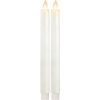 LED Vaska svece Star Trading M-Twinkle, 2gb, balta, 24cm, IP20, 4xAA, ar taimeri