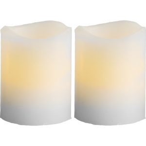 LED Vaska svece Star Trading 2P May, balta, 6cm, IP20, 2 x CR2032, ar taimeri