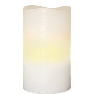 LED Vaska svece Star Trading May, balta, 12.50cm, IP20, 3xAAA, ar taimeri