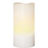 LED Vaska svece Star Trading May, balta, 15cm, IP20, 3xAAA, ar taimeri